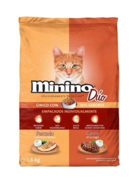 Alimento para Gato Minino Dúo Sabor Carne y Pescado