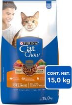 Purina Cat Chow Salmon, Carne y Pollo